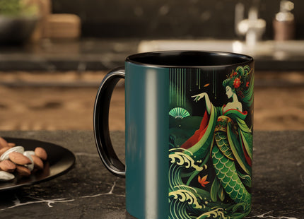 Mermaid Queen Rising from the Deep Colorful Mugs (11oz, 15oz)