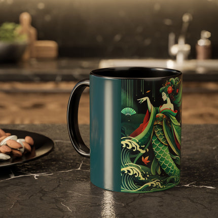 Mermaid Queen Rising from the Deep Colorful Mugs (11oz, 15oz)