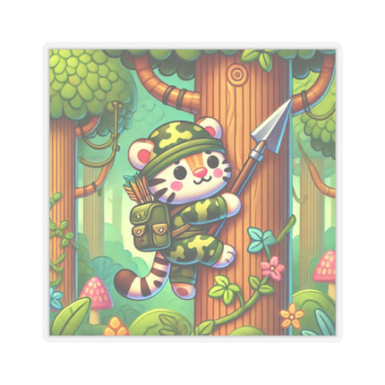 Stealthy Stripes Kiss-Cut Stickers (4 Sizes)