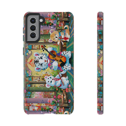 Melodies of the Snow Lion Cub Phone Cases