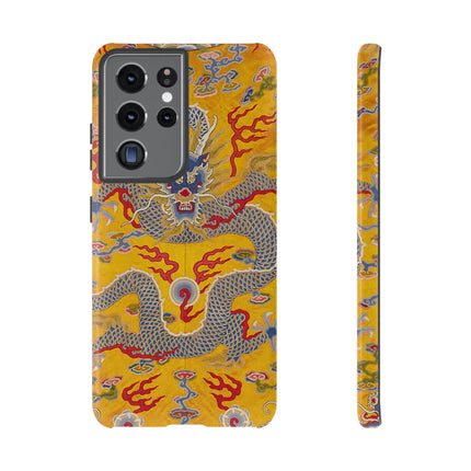 Majestic Dragon Regalia – Imperial 12-Symbol Robe Phone Cases