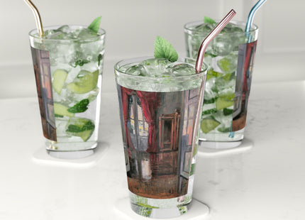 View into Leopold and Marie Czihaczek's Apartment by Egon Schiele Glass, 16oz