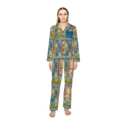 Eagle and Oak, Macaws and Corn by Maurice Pillard Verneuil Women’s Satin Pajamas