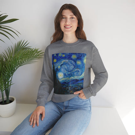 The Starry Night by Vincent Van Gogh Heavy Blend™ Crewneck Sweatshirt