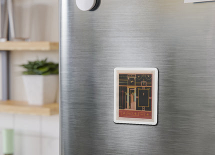 Pompeii Walls Pl.04 by Victor Steeger Die-Cut Magnets (5 Sizes)