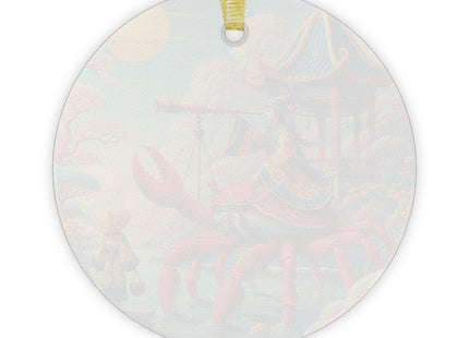 The Celestial Crab Navigator Glass Ornament