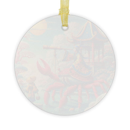 The Celestial Crab Navigator Glass Ornament