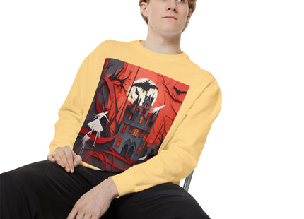 Halloween Night Scene Unisex Garment-Dyed Sweatshirt