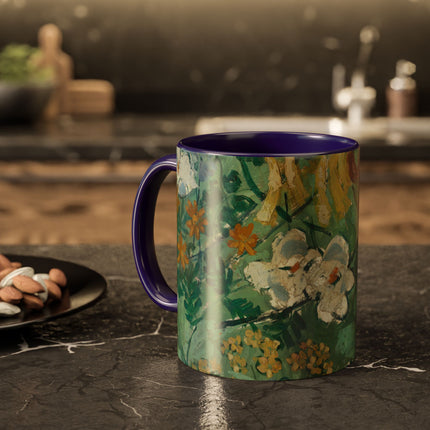 Flowers by August Babberger Colorful Mugs (11oz, 15oz)