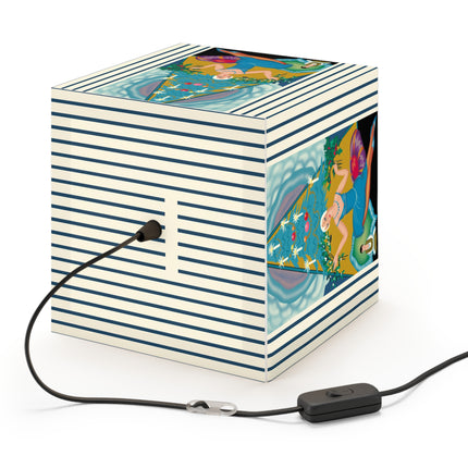 Art Deco Christmas Enchantment Light Cube Lamp