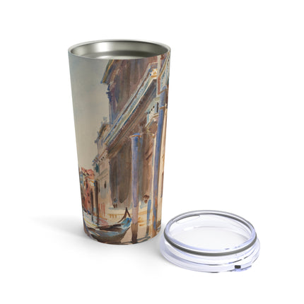Gondola Moorings on the Grand Canal by John Singer Sargent Tumbler 20oz