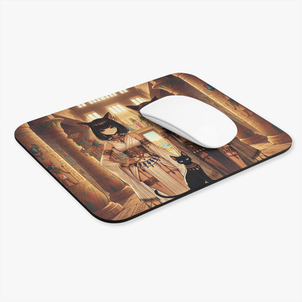 The Egyptian Priestess Cats Mouse Pad – Temple Guardians & Ancient Grace