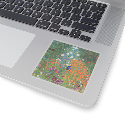 Cottage Garden by Gustav Klimt Kiss-Cut Stickers (4 Sizes)
