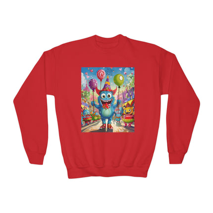 Monster Parade Madness Youth Crewneck Sweatshirt