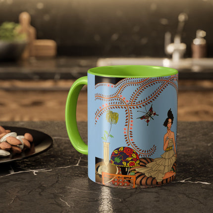 Minuit … ou l’appartement à la mode by George Barbier Colorful Mugs (11oz, 15oz)
