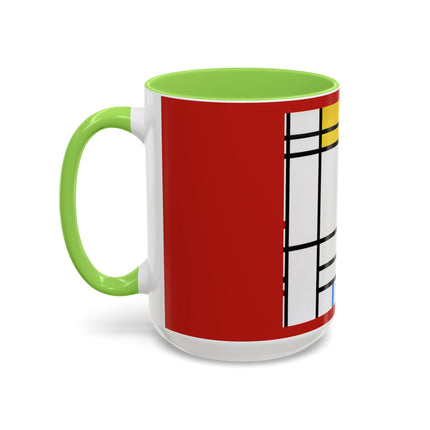 Place de la Concorde by Piet Mondrian Colorful Mugs (11oz, 15oz)