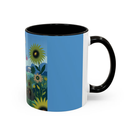 The Secret Language Of Flowers Colorful Mugs – Art Deco Botanical Elegance