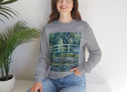 Water Lilies and Japanese Bridge by Claude Monet Heavy Blend™ Crewneck Sweatshirt