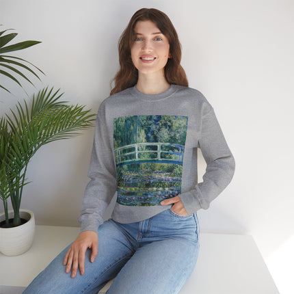 Water Lilies and Japanese Bridge by Claude Monet Heavy Blend™ Crewneck Sweatshirt