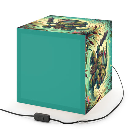 🐊👑 The Swamp Tyrant Light Cube Lamp – Primal Power & Bog Dominion
