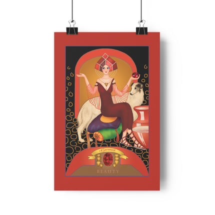 January & Garnet (from the Gem Series) by Sofia Chiostri Giclée Art Print
