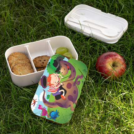 Dino Dash: Boy & Dinosaur Adventure Bento Lunch Box