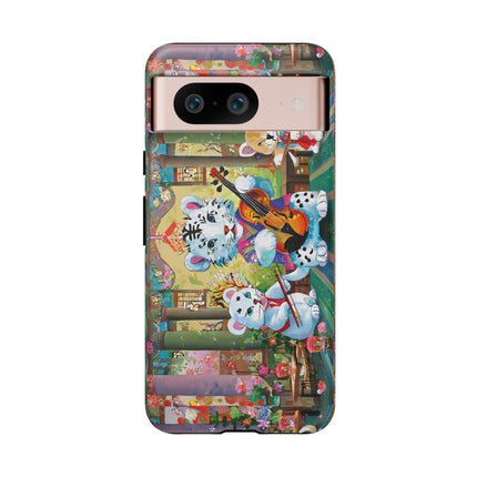 Melodies of the Snow Lion Cub Phone Cases