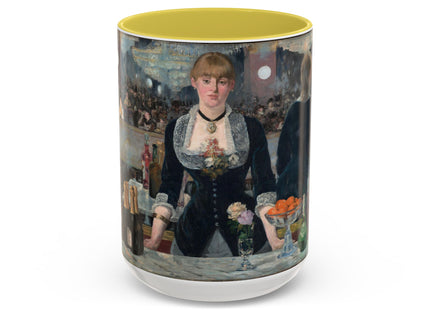 A Bar at the Folies-Bergère by Edouard Manet Colorful Mugs (11oz, 15oz)