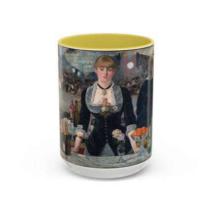 A Bar at the Folies-Bergère by Edouard Manet Colorful Mugs (11oz, 15oz)