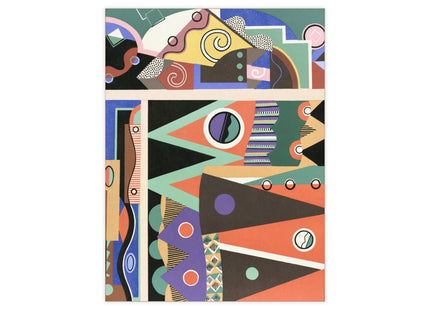 Collection decors et couleurs Pl.03 by Georges Valmiers Ceramic Tile