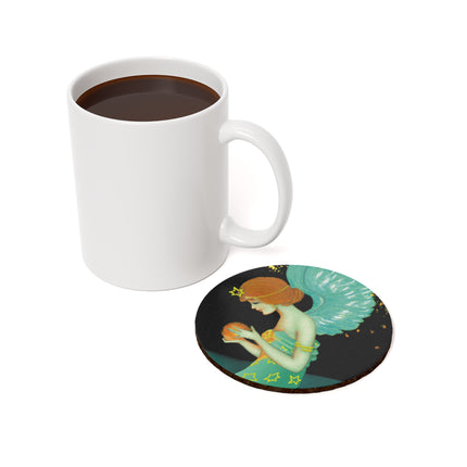 Twilight Angel Cork Back Coaster