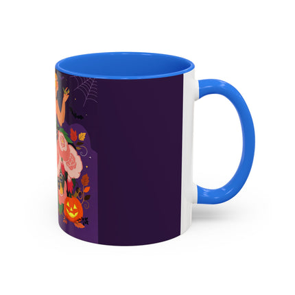 🌹🎃 The Lady Of The Haunted Rose Garden Colorful Mug – Romantic Halloween Charm