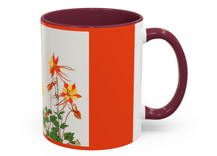 Aquilegia Flowers by Tanigami Kônan Colorful Mugs (11oz, 15oz)