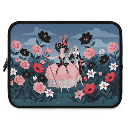 🌹🎭 The Ladies Of The Midnight Rose Garden Laptop Sleeve – Art Deco Floral Masquerade