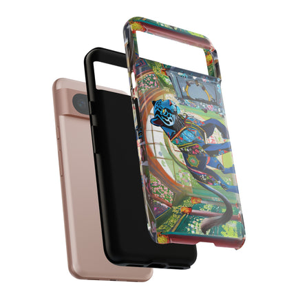 Cyber Panther's Hunt Phone Cases