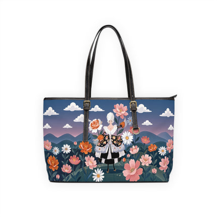 🌸🎀 The Grand Floral Promenade Shoulder Bag – Art Deco Fashion Fantasy