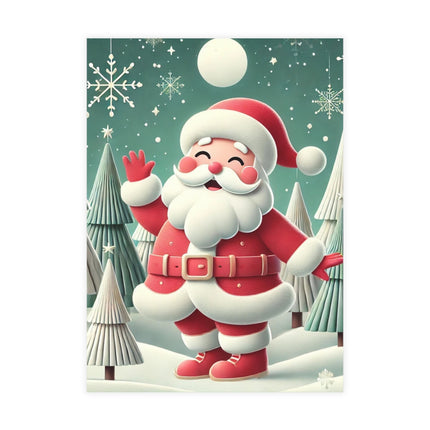 Santa's Joyful Night Postcard Bundles (envelopes included)