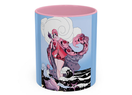 Goddess of the Swirling Sea Colorful Mugs (11oz, 15oz)