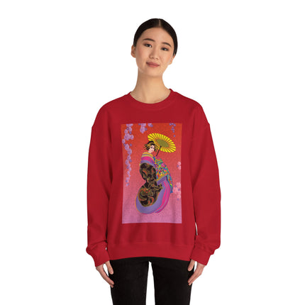 Enchanting Geisha Heavy Blend™ Crewneck Sweatshirt