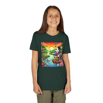 Sailor Kitten’s River Adventure Youth Short Sleeve Tee