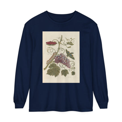 Botanical Pl.49 by Maria Sibylla Garment-dyed Long Sleeve T-Shirt