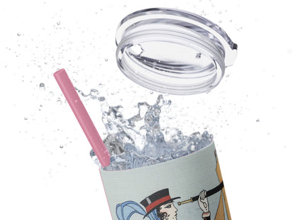 Costume de Yacht by George Barbier Skinny Tumbler with Straw, 20oz
