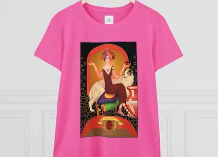 January & Garnet (from the Gem Series) by Sofia Chiostri Women's Midweight Cotton Tee