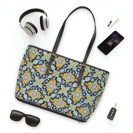 Arabesques by Émile Prisse d'Avennes PU Leather Shoulder Bag