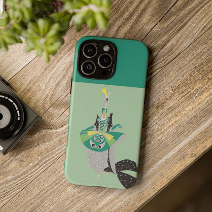 Peacock Dancer Phone Case – Opulent Glamour & Theatrical Elegance