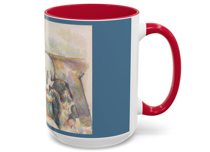 The Three Skulls by Paul Cézanne Colorful Mugs (11oz, 15oz)
