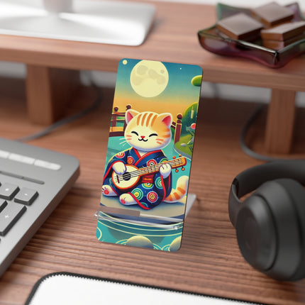 Melodic Kitten by the Koi Pond Mobile Display Stand for Smartphones