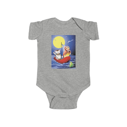 Embarking on a Moonlit Journey Baby Bodysuit – A Magical Tale Beneath the Stars