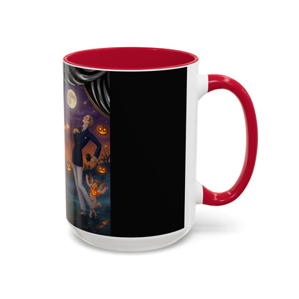 🏹🎃 Cupid's Arrow At Pumpkin Moon Manor Colorful Mug – Romantic Halloween Charm