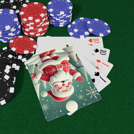 Santa's Joyful Night Playing Cards